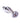 Rouge Fish Tail Stainless Steel Anal Plug Probe - Clear Jewel - Small