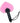 Rouge Heart Paddle - Black/Pink