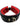 Rouge Leather Collar with Faux Fur Lining - Black/Red