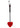 Rouge Mini Leather Spade Paddle - Red