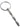 Rouge Ribbed Stainless Steel Urethral Probe - Silver