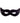Rouge Smooth Leather Cat Eye Mask - Black