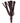 Rouge Wooden Handle Leather Riding Crop - Black