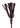 Rouge Wooden Handle Leather Riding Crop - Black
