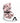 S-Line Bear Bag Pleather Writing - Pink