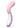 Secret Kisses Glass S Shape Rechargeable Silicone Dual End Vibrator - Clear/Pink