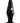 Secret Kisses Handblown Glass Anal Plug - Black/Gold - 4.5in