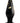 Secret Kisses Handblown Wide Glass Anal Plug - Black/Gold - 4.5in