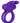 Silicone Rechargeable Dual Rockin Rabbit Multi Speed Cockring Waterproof - Purple