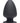 Squeeze-It Squeezable Silicone Anal Plug - Black - Small