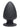 Squeeze-It Squeezable Silicone Anal Plug - Black - Small