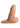 Strap U Uncut Packer Silicone 5.1in Dildo - Caramel