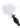 Tailz Fluffer Bunny Tail Glass Anal Plug - Black/White