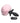 Tailz Moving and Vibrating Bunny Tails Rechargeable Silicone Anal Plug with Remote Control - Black/Pink