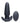 Thump-It Rechargeable Silicone Thumping Anal Plug with Remote Control - Black - Medium