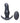 Thump-It Rechargeable Silicone Thumping Prostate Plug with Remote Control - Black