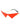 Warm Human Red Flag Blinder Triangle Glasses - Red