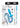 WhipSmart Silicone Plug 3.75in with Unicorn Tail - Blue